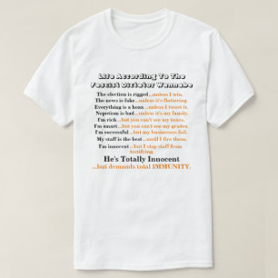 T-shirt La Vie Selon Le Dictateur Fasciste Wannabe...