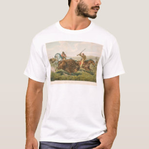 T-shirt La vie sur la prairie : La chasse de Buffalo