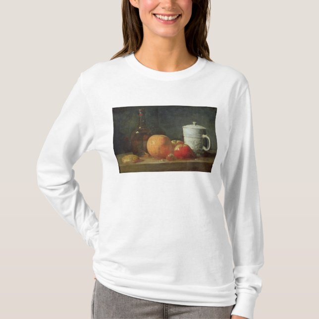 T-shirt La vie toujours avec la bouteille de fruit et de (Devant)