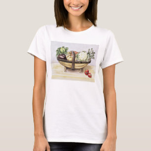 T-shirt La vie toujours avec un trug des légumes 1996