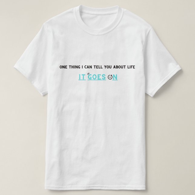 T-shirt LA VIE VA EN chemise (Design devant)