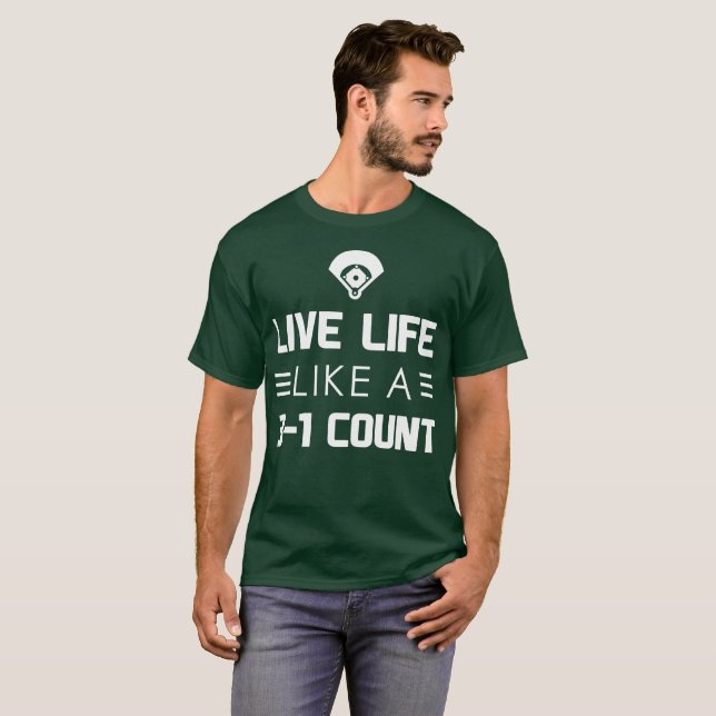 T-shirt La vie vivante comme un compte 3-1 (Devant entier)