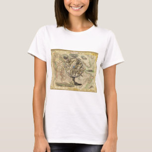 T-shirt La vieille Amérique britannique Explorez la carte 