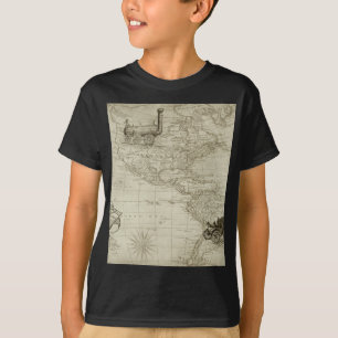 T-shirt La vieille Amérique britannique Explorez la carte 