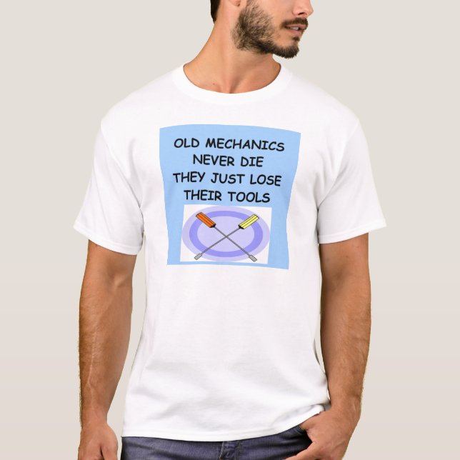 T-shirt la vieille mécanique ne meurt jamais (Devant)