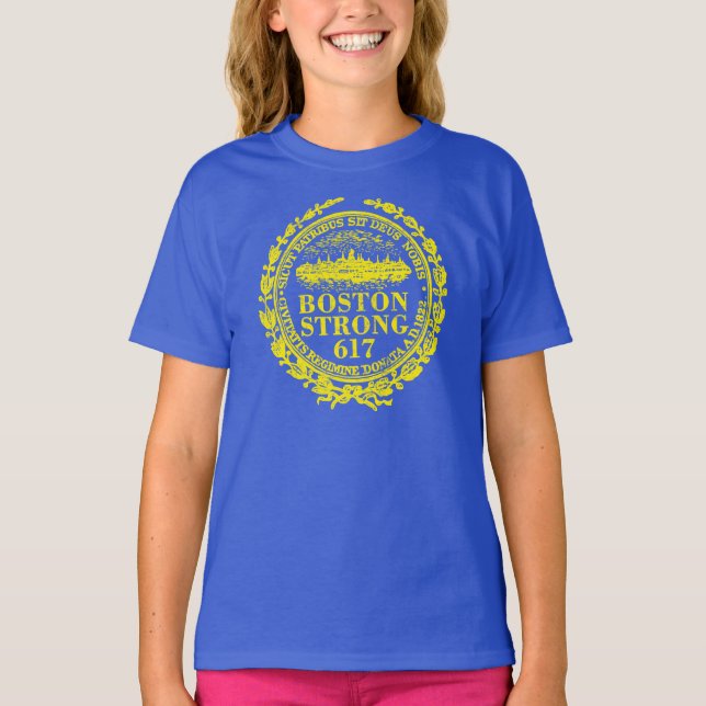 T-shirt La ville de Boston forte se rappelle (Devant)