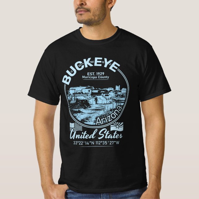 T-SHIRT LA VILLE DE BUCKEYE ARIZONA (Devant)