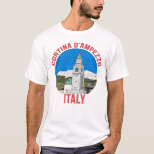 T-shirt La ville de Cortina en Italie