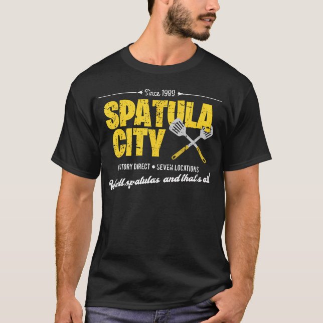 T-shirt La ville de Spatula en état de détresse (Devant)