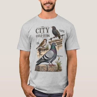 T-shirt La ville est un guide de terrain Oiseaux urbains v