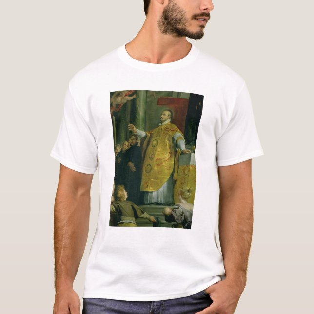 T-shirt La vision de St Ignatius de Loyola (Devant)