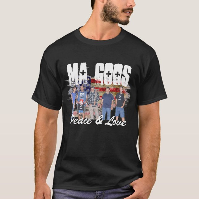 T-shirt La visite de paix et d'amour de substances (Devant)