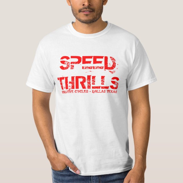 T-shirt La vitesse captive le tee - shirt (Devant)