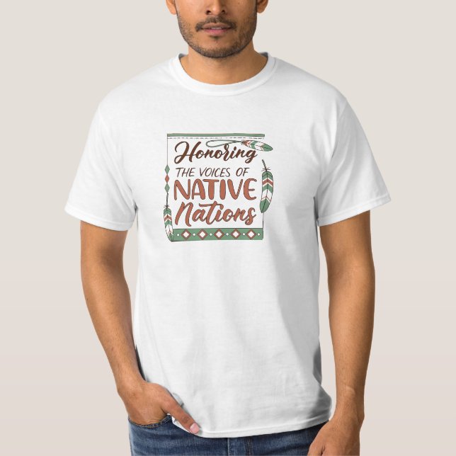 T-shirt La voix de la nature autochtone — Prix de l'écolog (Devant)