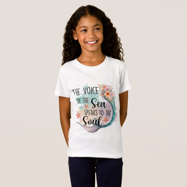 T-Shirt La Voix de la sirène de mer (Devant entier)