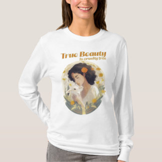 T-shirt La vraie beauté est sans cruauté - Vegan -