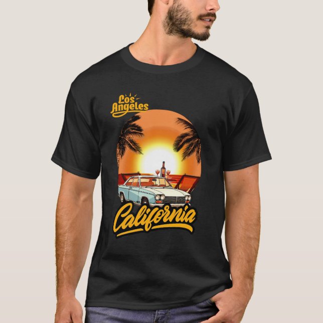 T-shirt La vraie magie de Los Angeles (Devant)