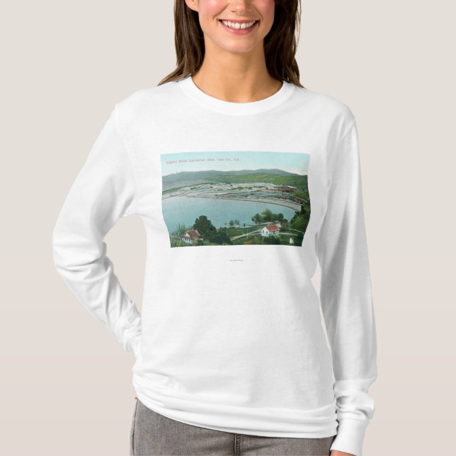 T-shirt La vue aérienne du soufre encaisse le mien de (Devant)