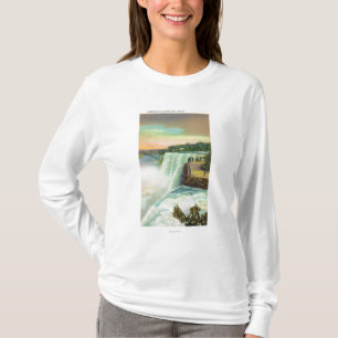 T-shirt La vue de l'Américain tombe de l'île de chèvre