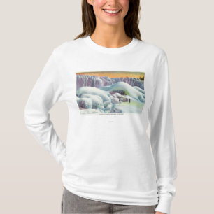 T-shirt La vue de l'Américain tombe en hiver