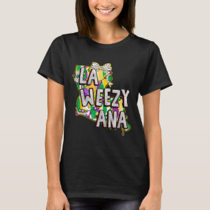 T-shirt La Weezy Ana Mardi Gras Louisiane Gras Mardi Lou