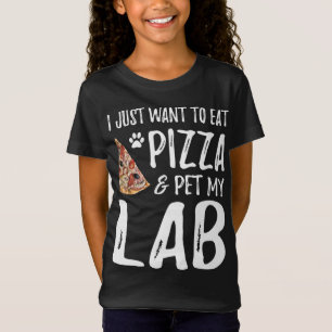 T-Shirt Lab Amoureux des chiens Pizza Labrador Chien Maman