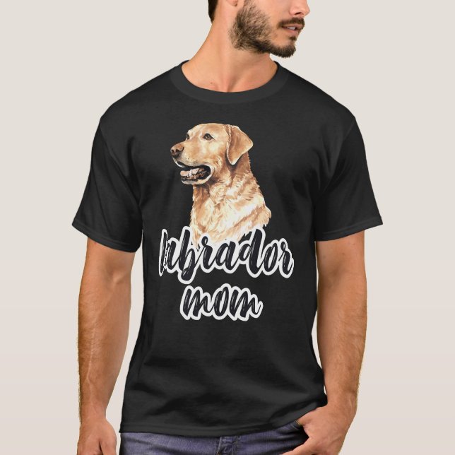 T-shirt Lab Maman Labrador Maman Yellow Lab Maman Laborato (Devant)