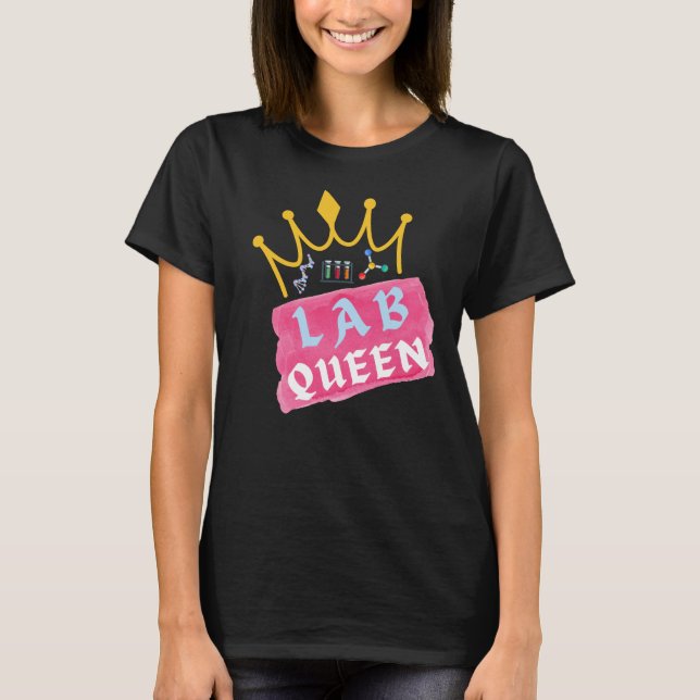 T-shirt Lab Queen - Laboratoire Girl (Devant)