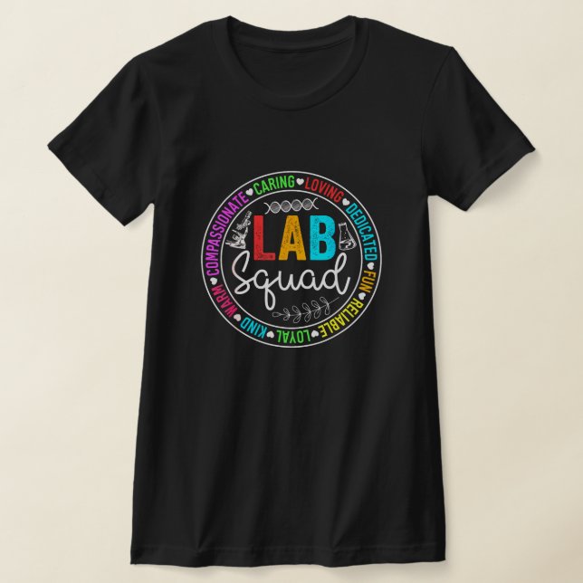 T-shirt Lab Squad Funny Lab Week 2024 Laboratoire Médicale (Poser)