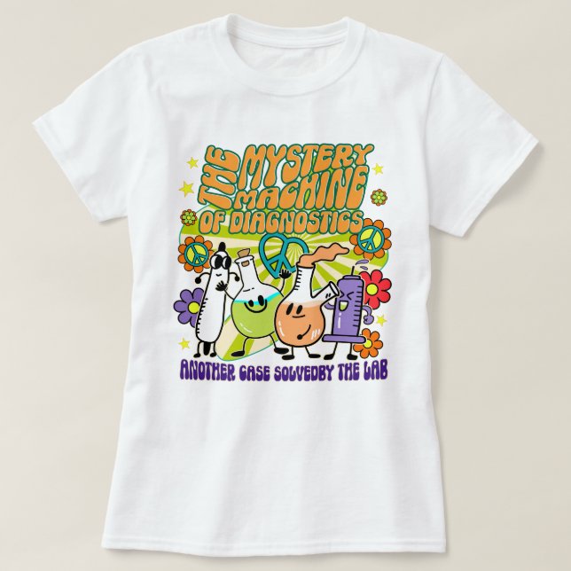 T-shirt Lab Week 2025 Retro Mystery Machine of Diagnostics (Design devant)