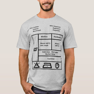 T-shirt Label de Washing