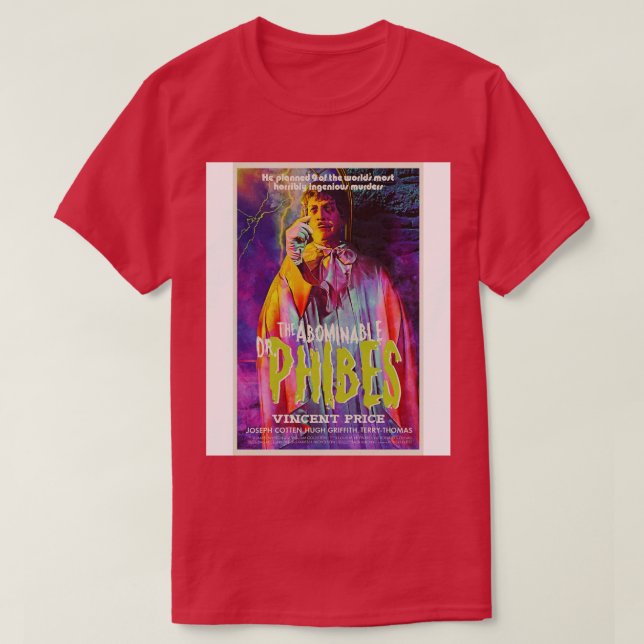 T-shirt L'abominable Dr Phibes (Design devant)