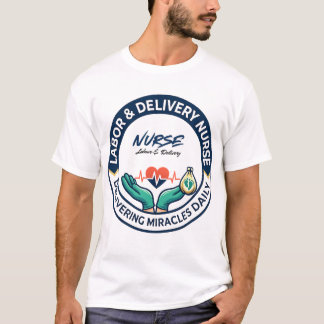 T-shirt Labor And Delivery Nurse Delivering Miracles