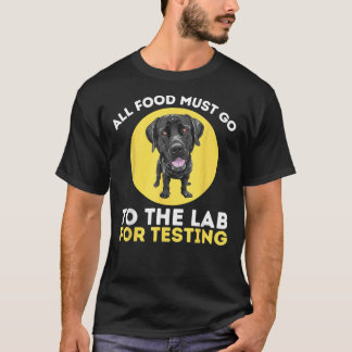 T-shirt Laboratoire alimentaire pour l'essai Labrador Retr