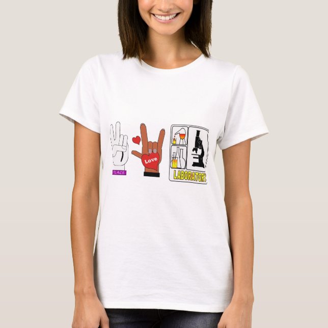 T-SHIRT LABORATOIRE D'AMOUR DE PAIX (Devant)