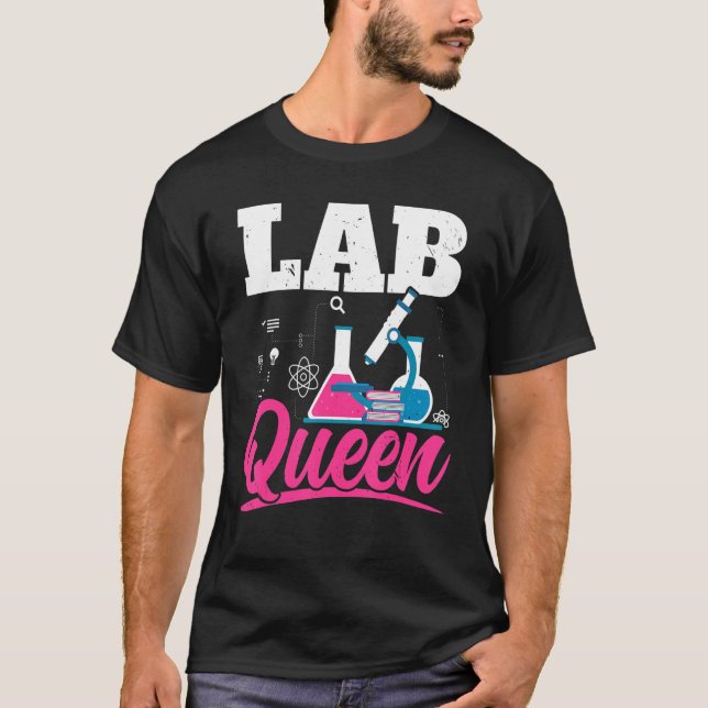 T-shirt Laboratoire de biologiste Queen Sciences Professeu (Devant)