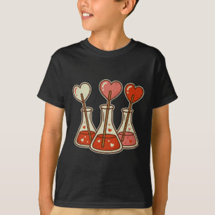T-shirt Laboratoire de chimie rétro coeur Saint-Valentin S