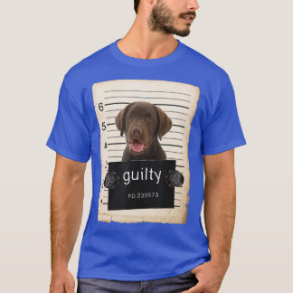 T-shirt Laboratoire de chocolat Labrador Chien abattu chie