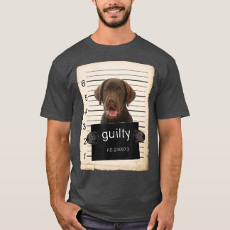 T-shirt Laboratoire de chocolat Labrador Chien abattu chie