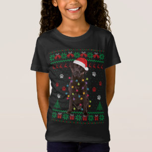 T-Shirt Laboratoire de chocolat Labrador Lumières de Noël 