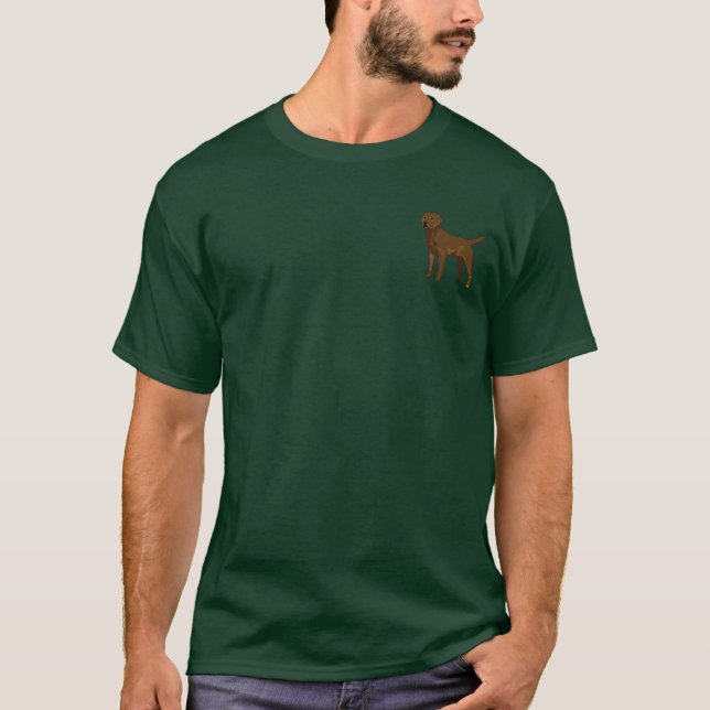 T-shirt Laboratoire de chocolat, sein gauche (Devant)