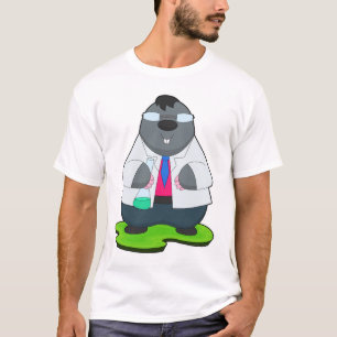 T-shirt Laboratoire de tubes d'essai de Mole Scientist
