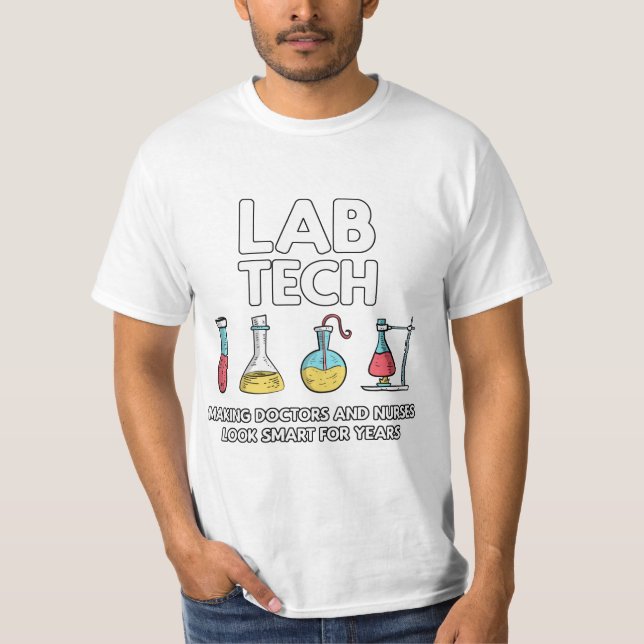 T-shirt Laboratoire des technologies de laboratoire (Devant)