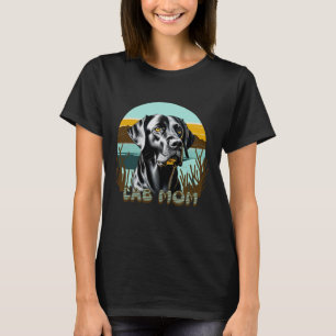 T-shirt Laboratoire noir   Amoureux des chiens Lab Mom