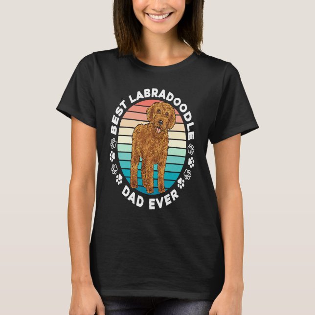 T-shirt Labradoodle Dog  Best Labradoodle Dad Ever (Devant)
