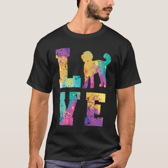 T-shirt Labradoodle Love (Devant)