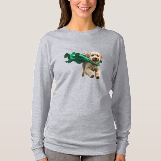 T-shirt Labradoodle Superhero (Devant)
