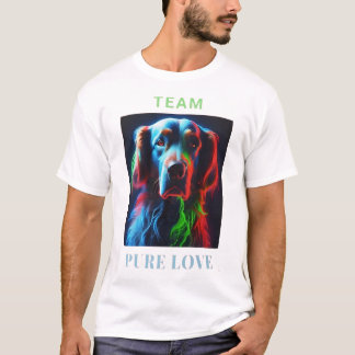 T-SHIRT LABRADOR AMOUREUX DES CHIENS PURE LOVE TEAM