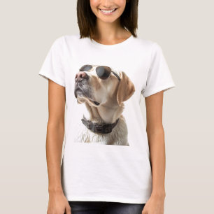 T-shirt Labrador Avec Lunettes de soleil