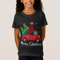 Labrador Black Christmas Truck Tree Maman Papa Xma